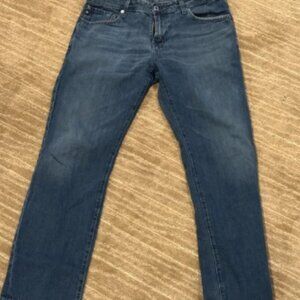 AG Adriano Goldschmied Blue Straight Jeans 30x34